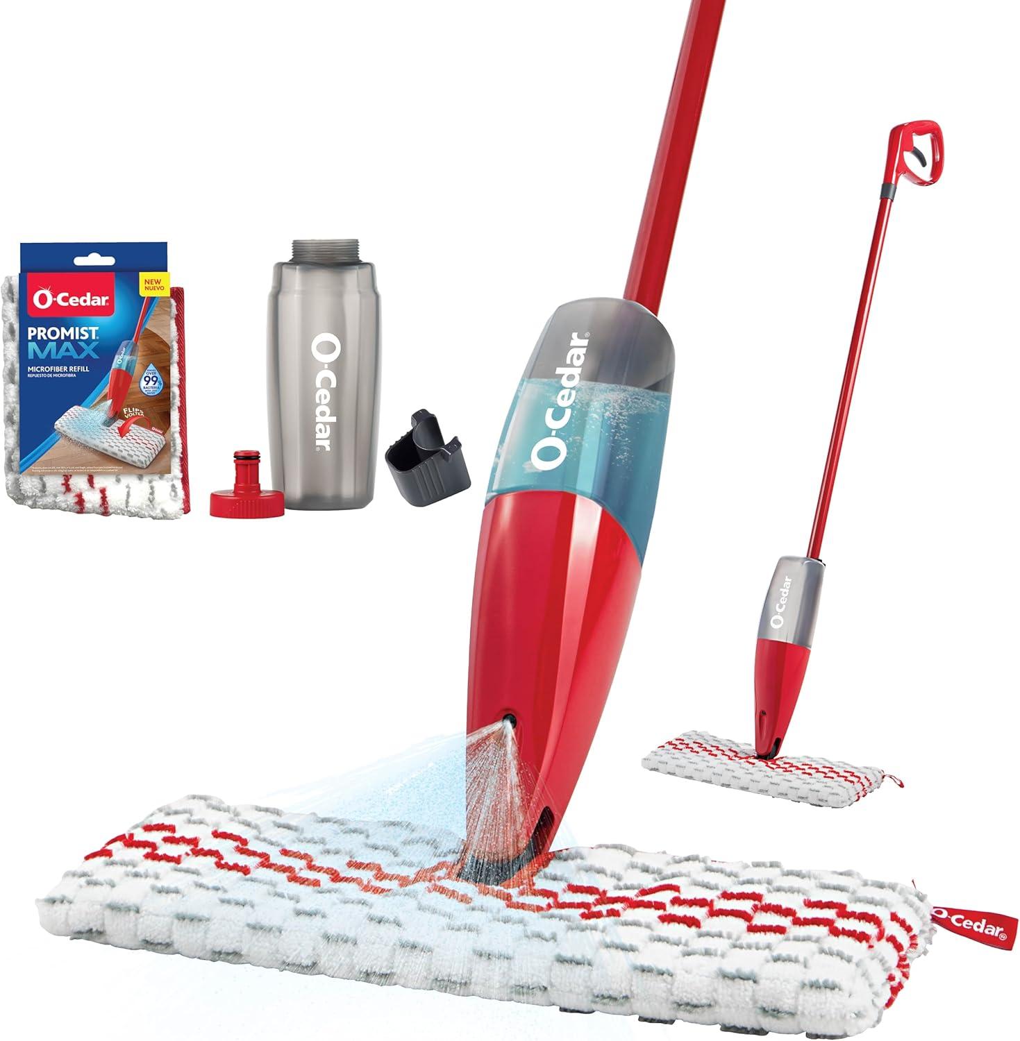 Surprising Showdown:Microfiber Mop Versus Bacteria,With Water... Plus Refill!