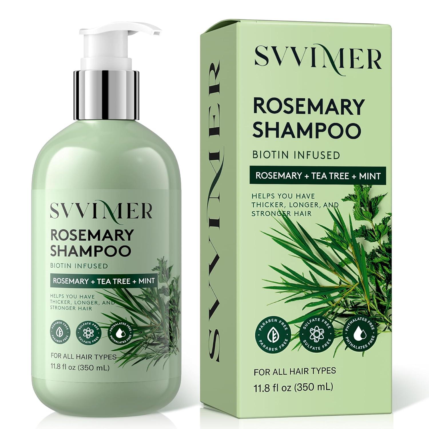 Rosemary Mint Biotin Shampoo Hair Growth Compared... Tests Show Thickening Power!