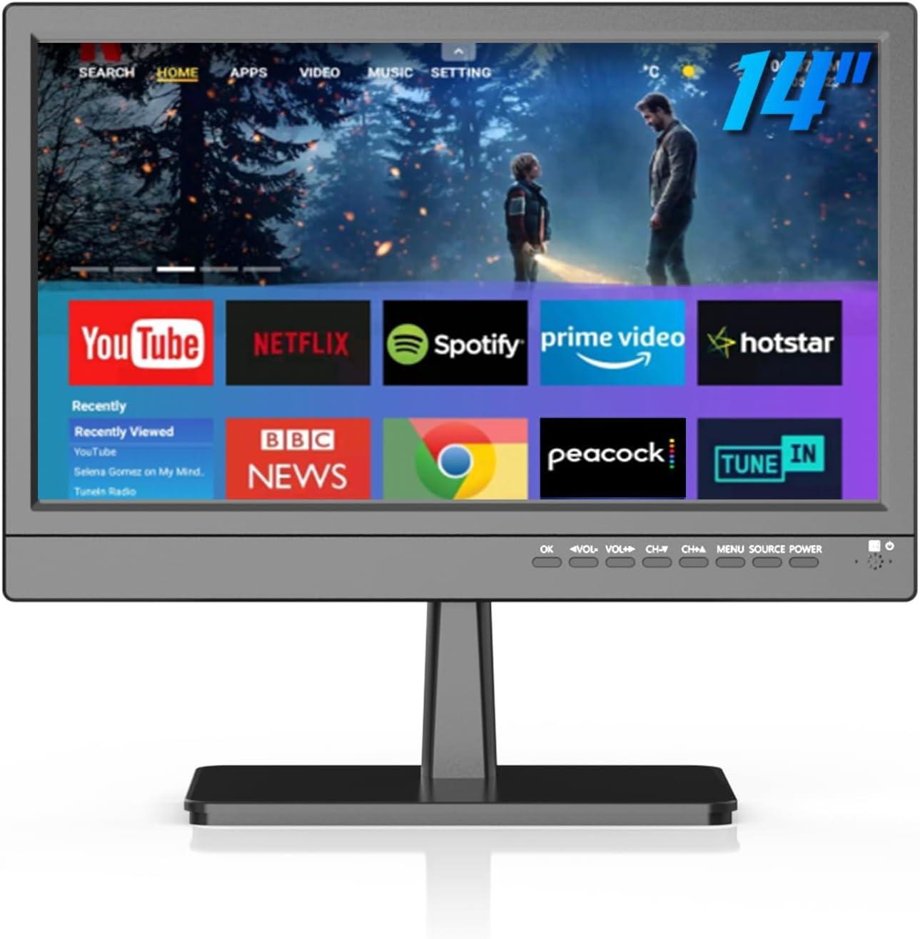 14-Inch Smart TV Showdown: Versatile HD for RVs, with Built-In APP... Tested!