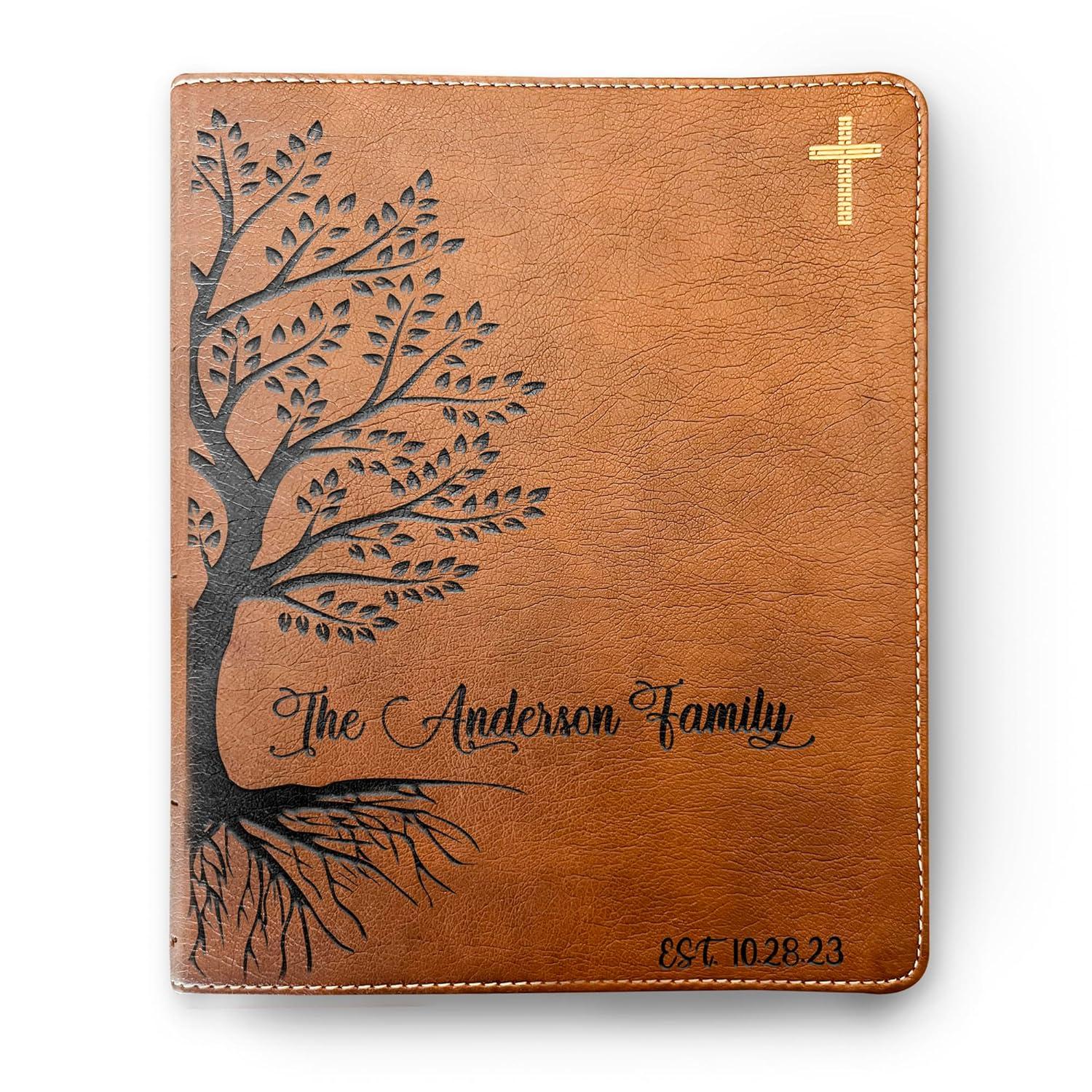 Engraved verses vs. NIV tree pages: Custom bibles showdown