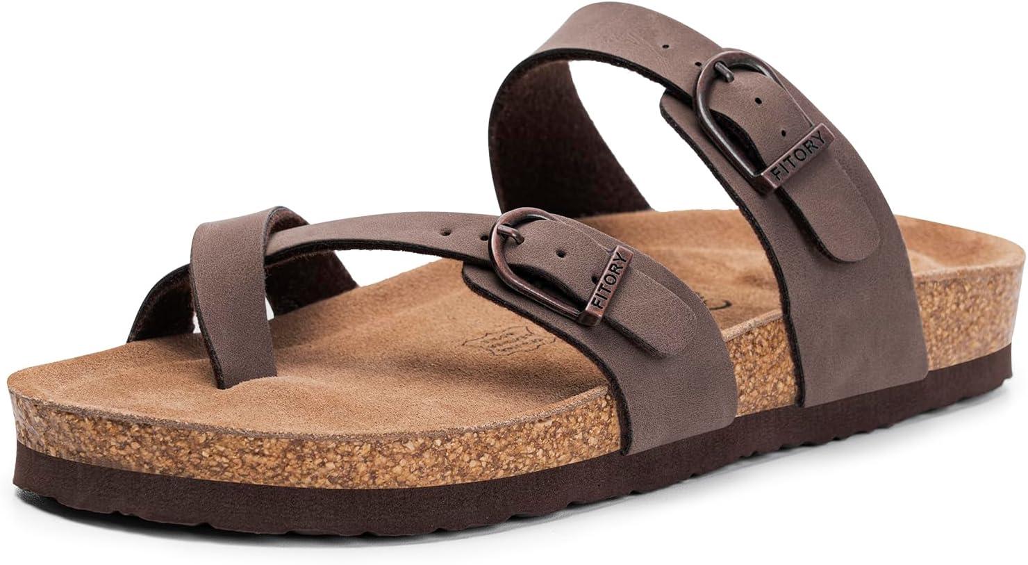 FITSANDALS Showdown: Cork Bed Softness vs Slipper Style... Size 6-11 Comfort Kick