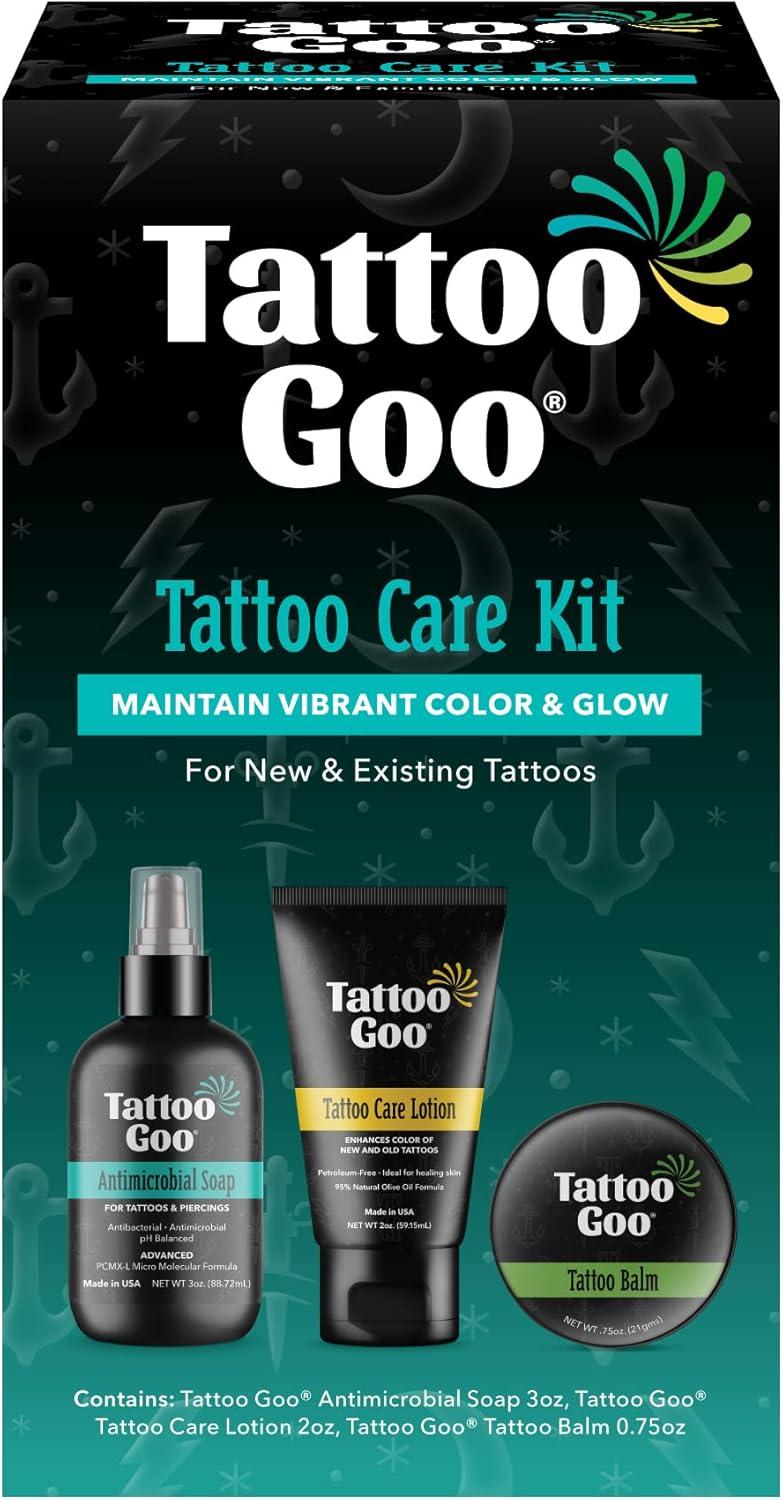 Tattoo Goo Showdown: Tested Aid Includes Soap, Balm, Lotion - Vegan Healing...Best For Ink Art!