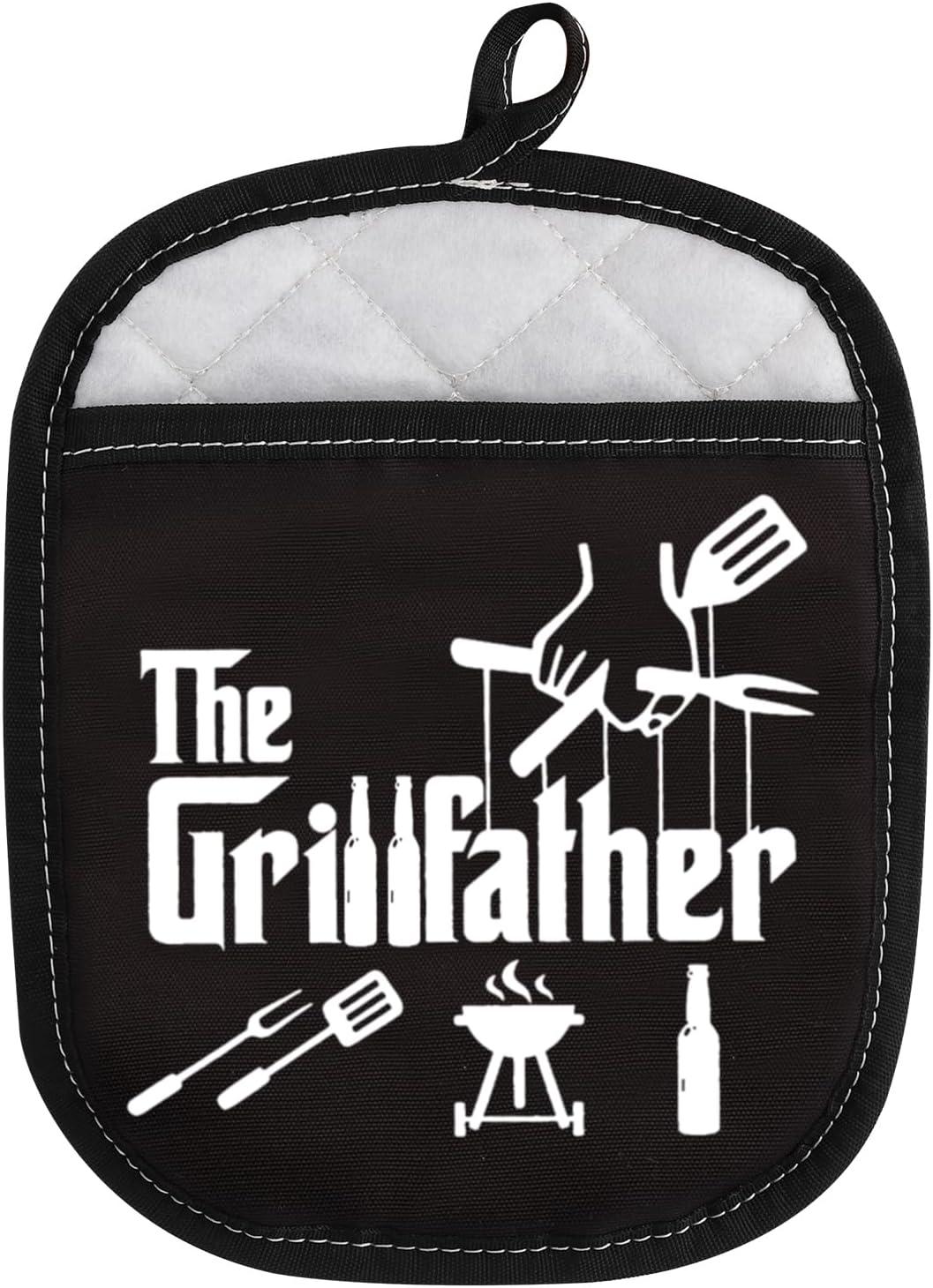 Funny Grillfather Potholder Compared... Matching Dad’s Grilled Surprises!