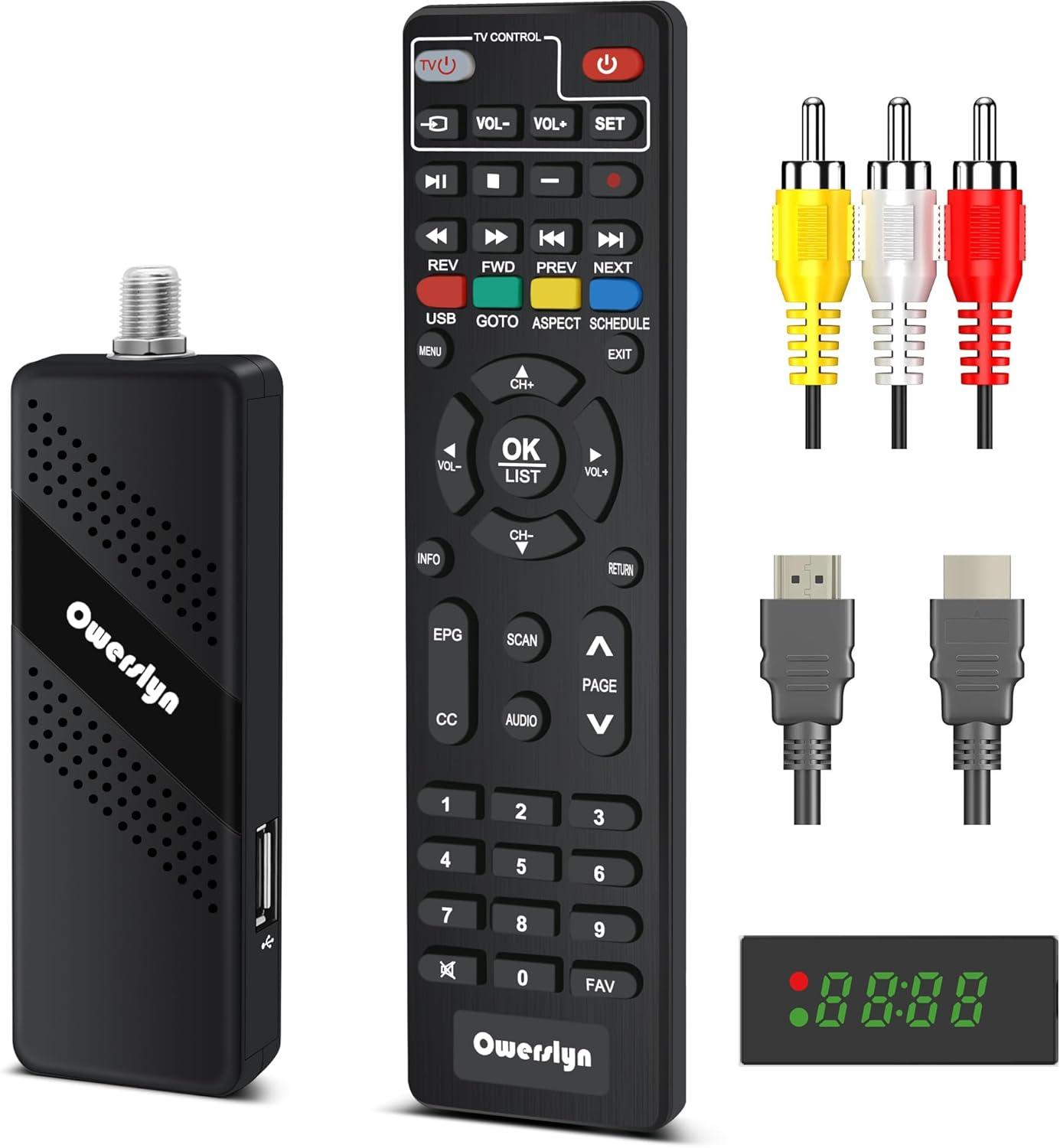 QCOMPARE Owerslyn's Invis Box: Tested DVR, USB Tech, 2-in-1 Remote, Perfect TV Upgrade...