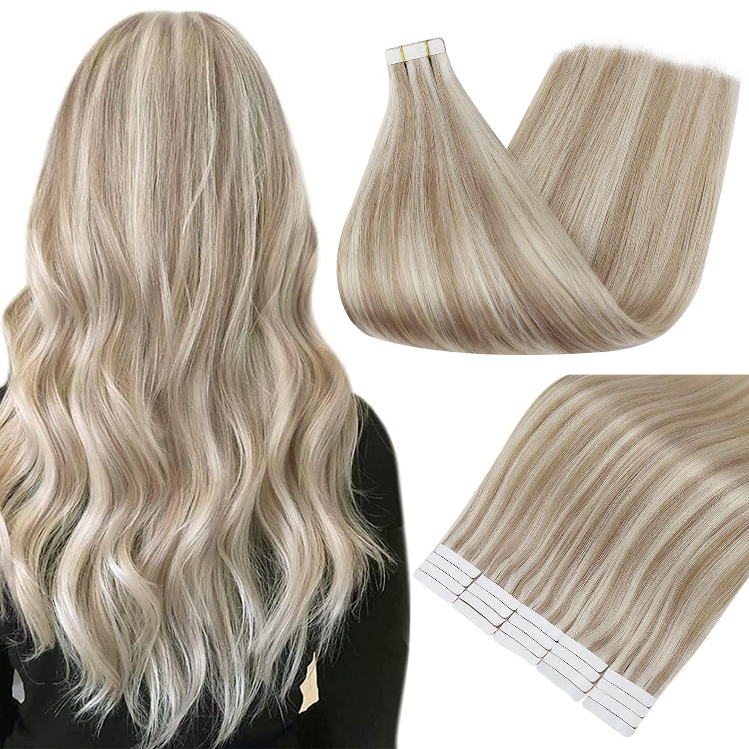 Highlights vs. Ash Blonde: Tested Hair Tape Insights...30G vs. 12-Inch Trend