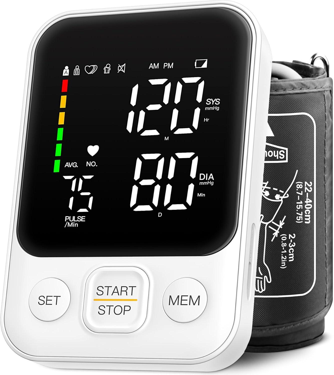 Accurate Blood Pressure Test With 240 Memory... Smart cuff meets seasonal health goals