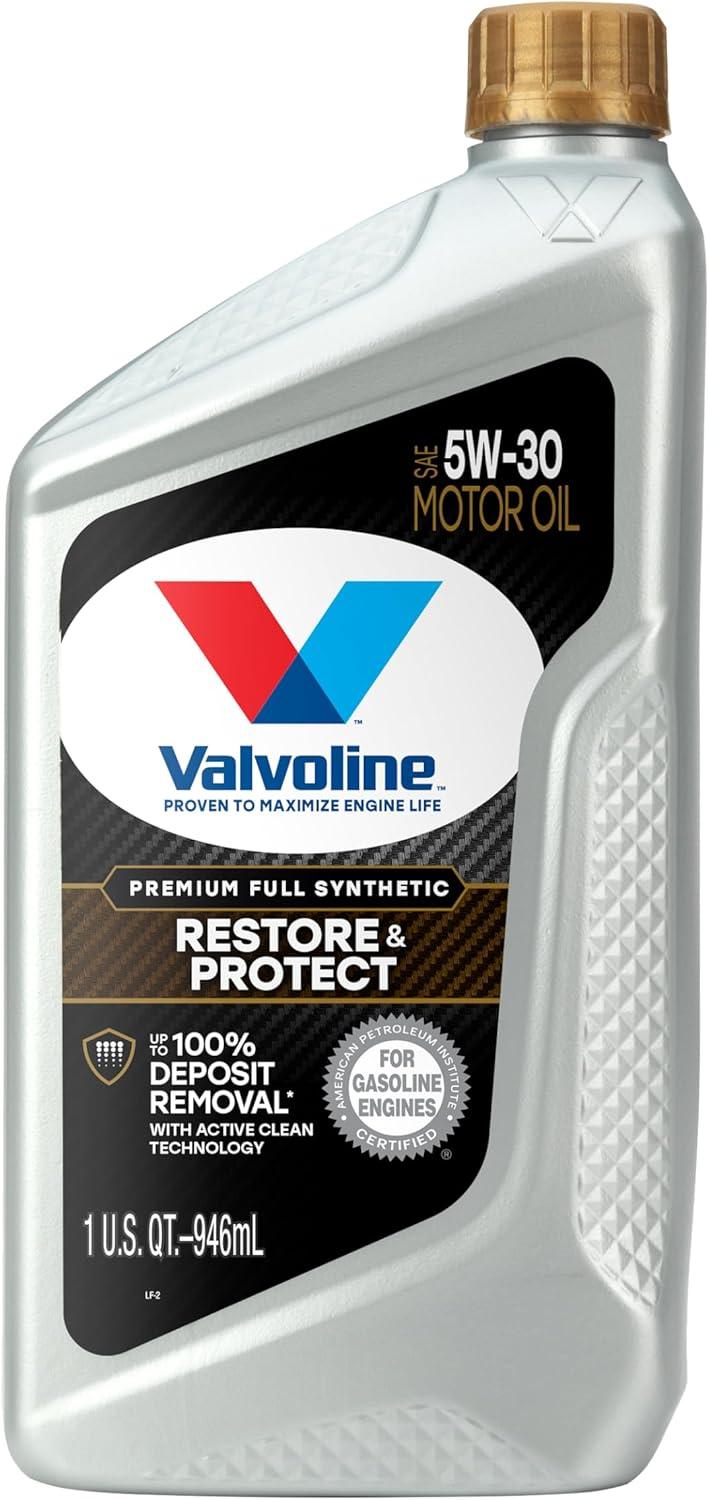 Valvoline Restore & Protect Full Synthetic 5W-30 Motor Oil 1 QT… Tested… Cleanliness Breakthrough…