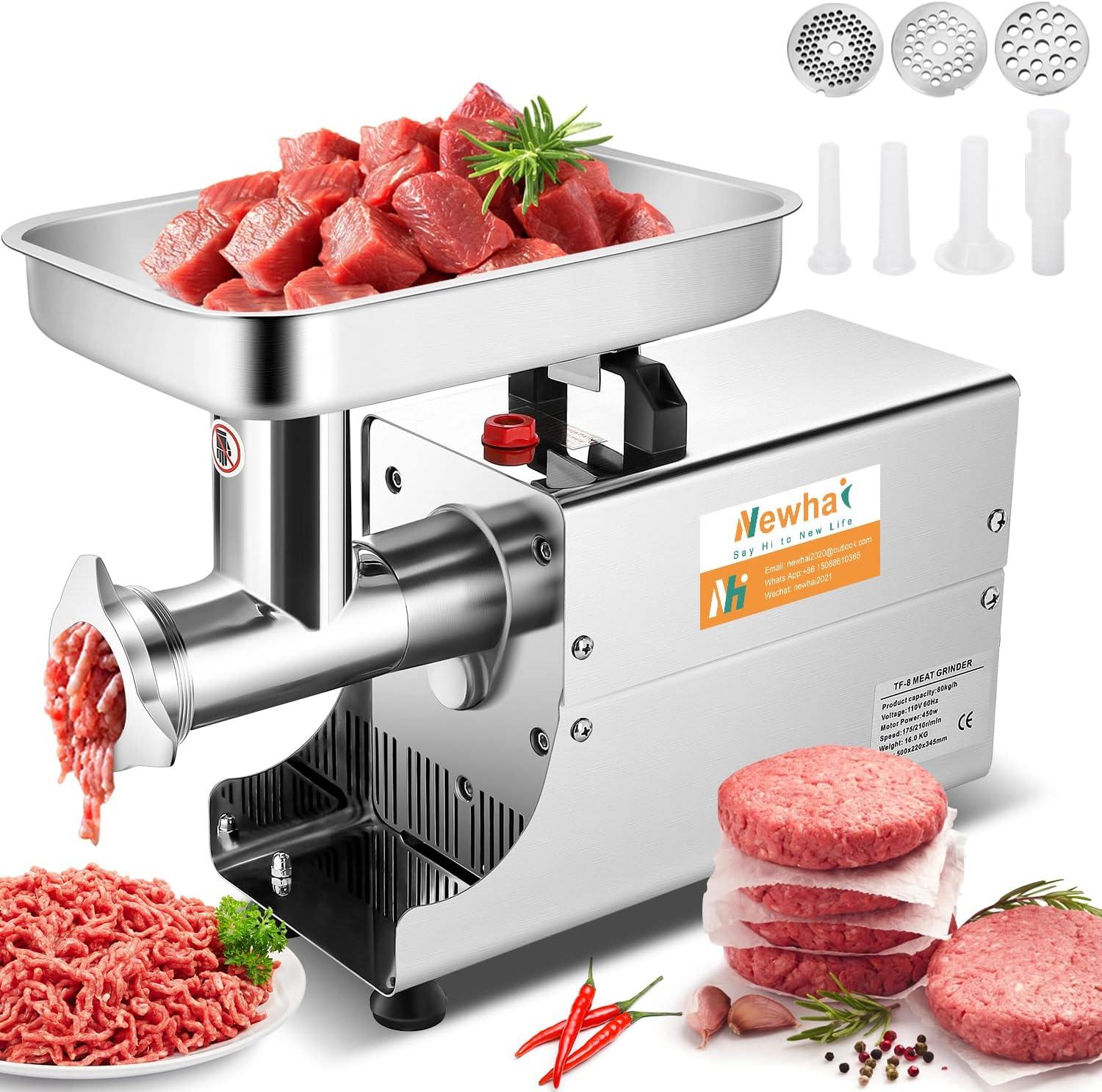 Commercial Meat Grinder Versus Electric: Tested 4/6/8mm Plates... Heavy Duty Choice